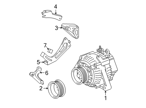 2002 Toyota Highlander Alternator Diagram 3 - Thumbnail