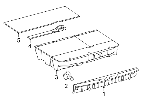 2013 Scion xD Interior Trim - Rear Body Diagram