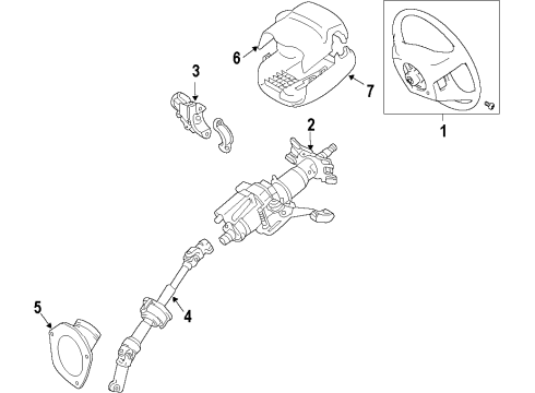2014 Toyota Camry Steering Column Diagram