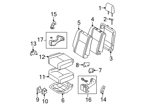 2009 Toyota Tundra Lock Cover, Black, Driver Side Diagram for 72666-0C030-C0