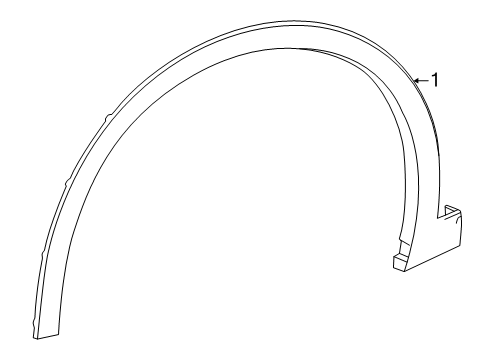2025 Toyota Crown Signia Exterior Trim - Fender Diagram