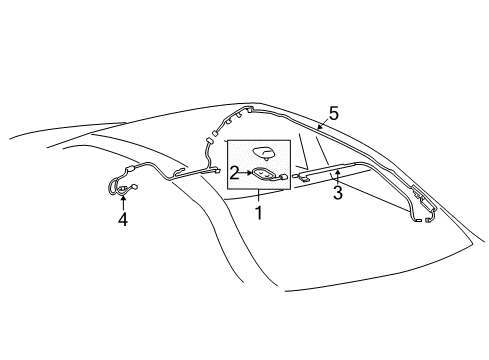 2009 Toyota Corolla Satellite Ant, Silver Diagram for 86960-02010-B0