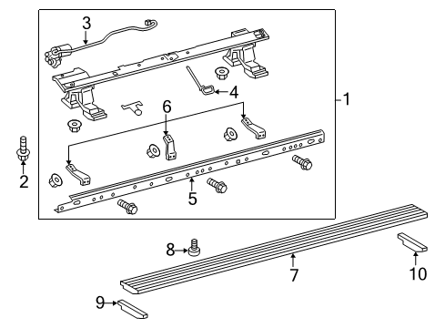 2024 Toyota 4Runner Running Board Diagram