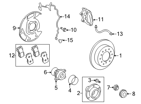 2017 Toyota Sequoia Front Brakes Diagram