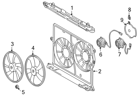 2009 Toyota Corolla Cooling Fan Diagram 2 - Thumbnail