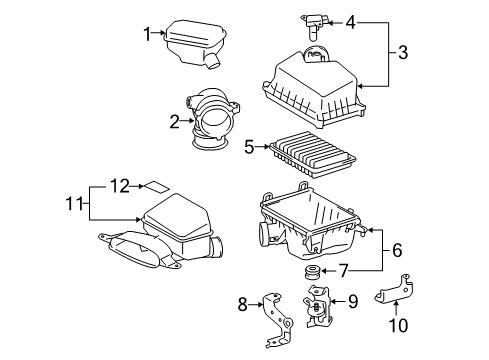 2012 Toyota Camry Hose Diagram for 17881-0V070