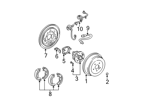 1998 Toyota Sienna Anti-Lock Brakes Diagram