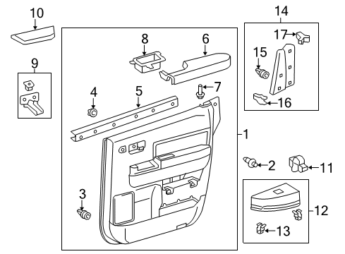 2018 Toyota Tundra Rear Door Diagram 5 - Thumbnail