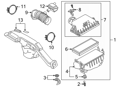 2021 Toyota Avalon Air Intake Diagram