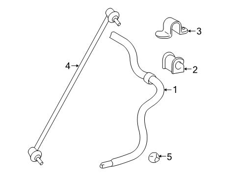 2013 Scion xD Stabilizer Bar & Components Diagram 2 - Thumbnail