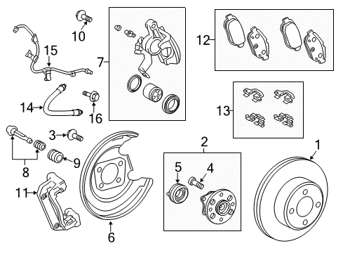 2012 Toyota Yaris Brake Components Diagram 4 - Thumbnail
