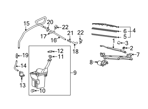 2005 Scion xA Wipers Diagram 2 - Thumbnail