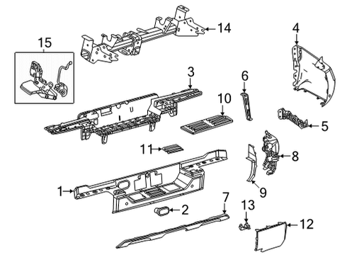 2025 Toyota Tundra Bumper & Components - Rear Diagram