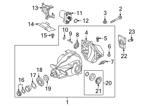 2025 Toyota GR Supra Axle & Differential - Rear Diagram