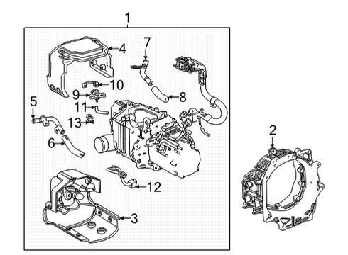 2020 Toyota Mirai Motor & Components Diagram