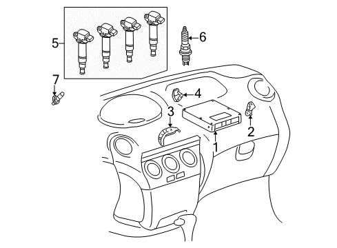 2004 Scion xA Ignition System Diagram