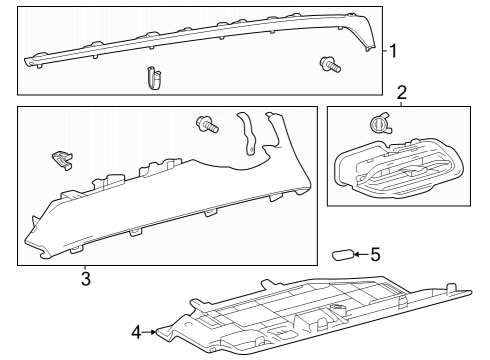2025 Toyota Crown Instrument Panel Components Diagram 3 - Thumbnail