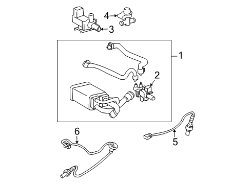 2009 Toyota Prius Emission Components Diagram