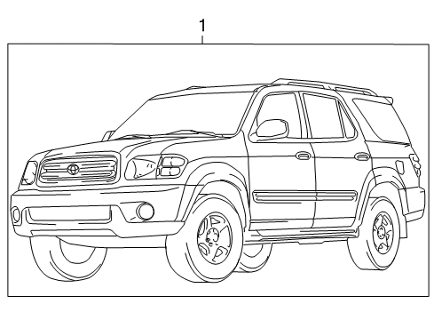 2001 Toyota Sequoia Stripe Tape Diagram
