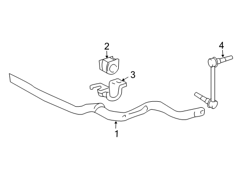 2006 Toyota 4Runner Stabilizer Bar & Components Diagram 2 - Thumbnail
