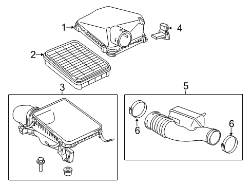 2014 Toyota Tundra Upper Cover Diagram for 17705-0P070