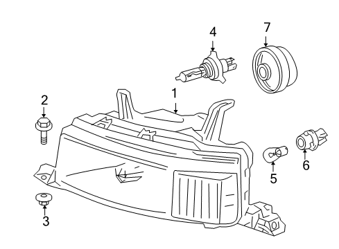 2006 Scion xB Bulbs Diagram
