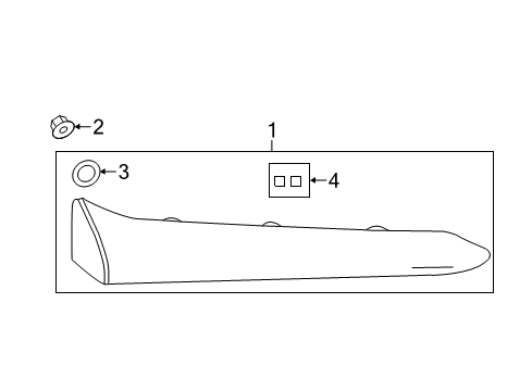 2017 Toyota Prius Prime Tail Lamps Diagram