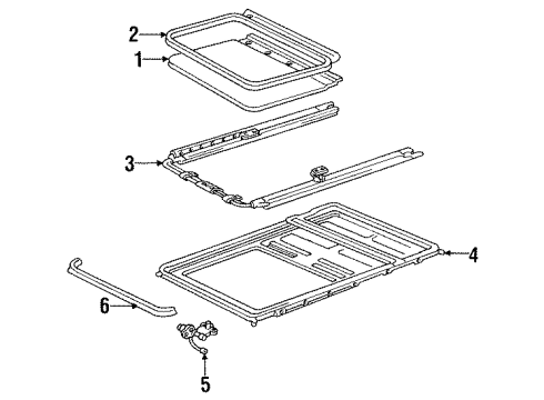 1986 Toyota Van Rear Sunroof Diagram
