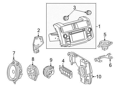 2024 Toyota 4Runner Sound System Diagram