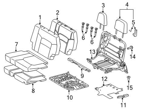 2021 Toyota Land Cruiser Third Row Seats Diagram 3 - Thumbnail