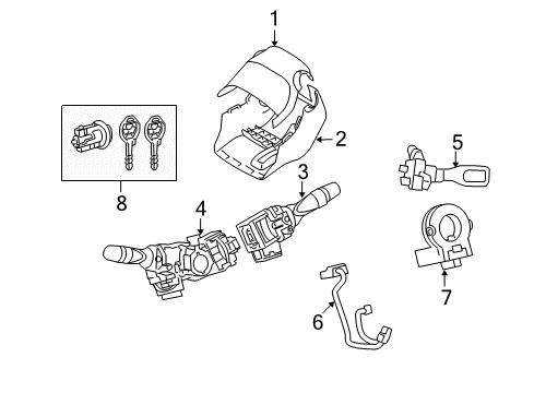 2009 Toyota Corolla Switches Diagram