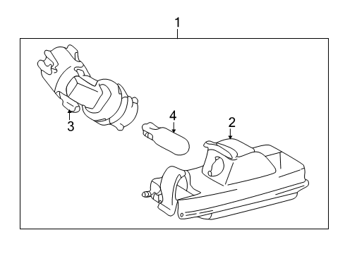2002 Toyota Prius License Lamps Diagram