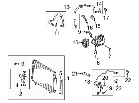2006 Scion tC Air Conditioner Diagram