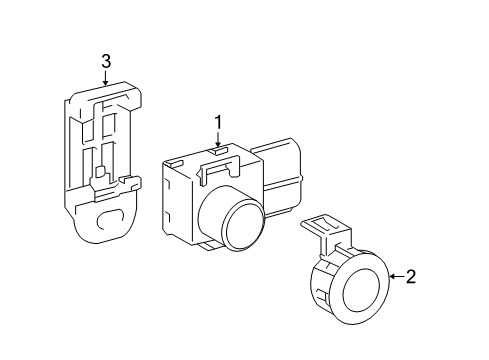 2012 Toyota Prius V Parking Aid Diagram