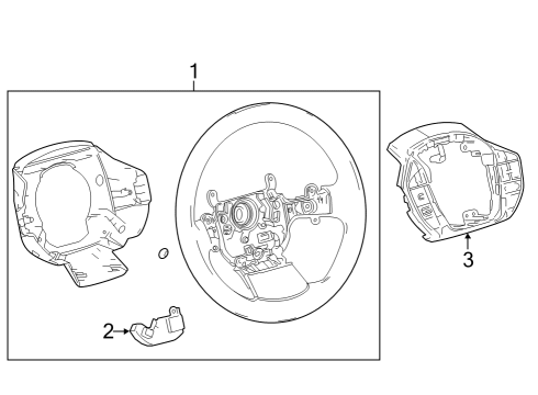2024 Toyota bZ4X Steering Wheel Diagram