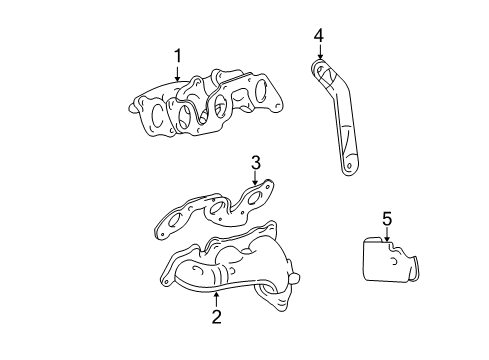 2002 Toyota Highlander Exhaust Manifold Diagram 2 - Thumbnail