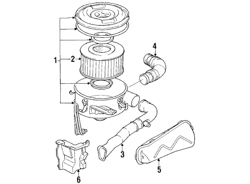 1985 Toyota Pickup Air Inlet - Air Diagram 5 - Thumbnail