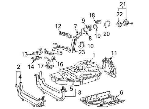 2007 Toyota Highlander Fuel Supply Diagram