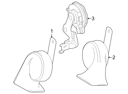 2025 Toyota Crown Horn Diagram