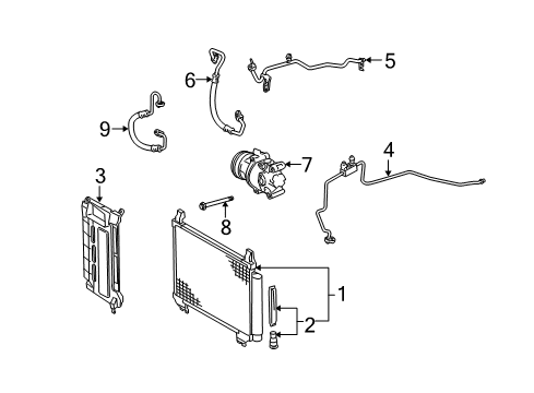2013 Scion xD A/C Compressor Diagram