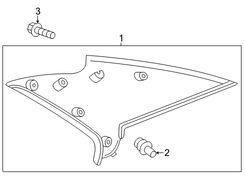 2005 Toyota Camry Interior Trim - Quarter Panels Diagram
