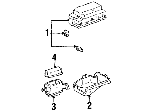 1997 Toyota Paseo Fusible Link Diagram for 82620-16080