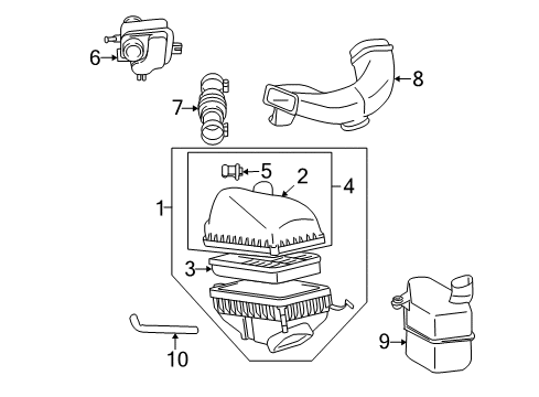 2001 Toyota Solara Air Intake Diagram