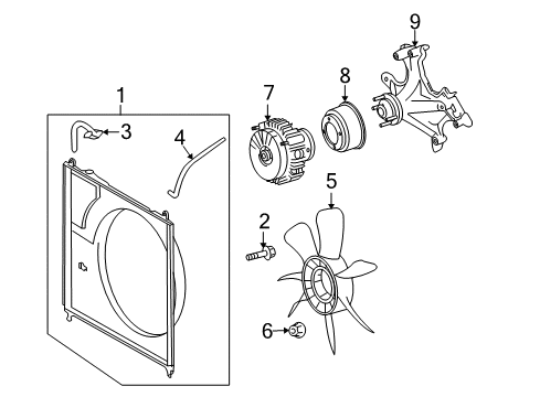 2007 Toyota Tundra Cooling Fan Diagram 2 - Thumbnail