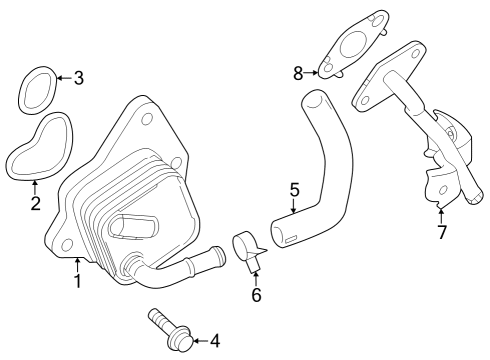 2025 Toyota Highlander Oil Cooler Diagram