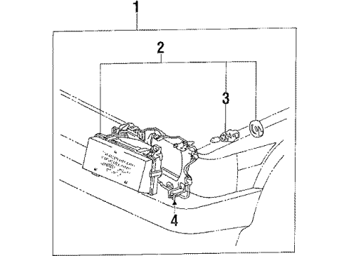 1984 Toyota Corolla Headlamps Diagram 2 - Thumbnail