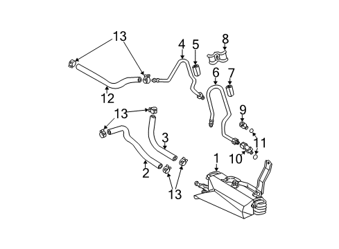2007 Toyota Highlander Trans Oil Cooler Diagram