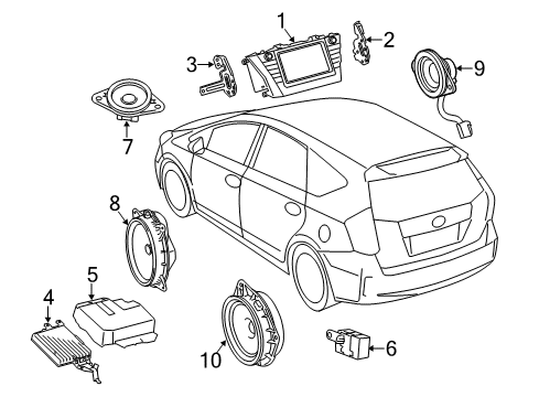 2017 Toyota Prius V Navigation System Diagram