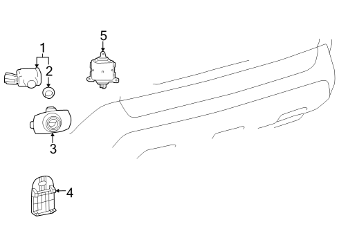 2025 Toyota Corolla Cross Electrical Components - Rear Bumper Diagram 2 - Thumbnail