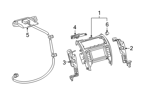 2013 Toyota Camry Receiver Diagram for 86804-06011